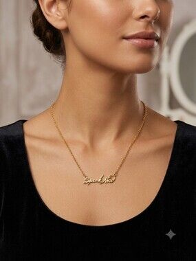 TAYLOR  SWIFT  SPEAK‎ NOW GOLD TONED NECKLACE